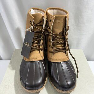JBU‎ Boot Men's Size 10M Brown Water-Resistant Duck Boot Full length memory foam